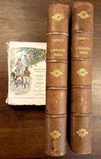 L'invasion noire (2 tomes reliés) + Petit marsouin (2 tompes brochés) capitaine Danrit 