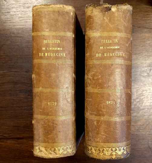 Bulletin de l'académie de médecine, années 1872 et 1873