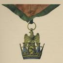 Couronne de fer - Grand cordon de l'ordre - Ruban seul- ULTIME EXEMPLAIRE