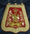 Sabretache d'officier d'artillerie à cheval de la garde, 1er Empire