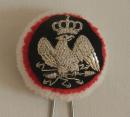 Pompon cocarde avec aigle dorée ou argentée - L'unité