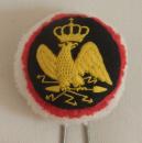 Pompon cocarde avec aigle en soie - L'unité