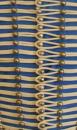 4 x 4 mm  - Spécial brandebourgs - Cordon militaire carré écru - Fab. France - le mètre