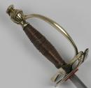 Epée à plateau en lyre asymétrique, vendue