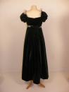 Robe de velours vert