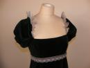 Robe de velours vert
