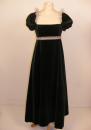 Robe de velours vert
