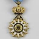 Hollande/France. Médaille de l'Ordre de la Réunion : avec son ruban garni de sa bouffette