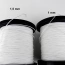 Cordon cable blanc - Fabrication francaise - Le mètre