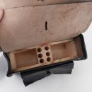 Giberne de la ligne garnie de son coffret de bois et sa cuivrerie