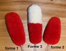 Pompon carotte fait en France pour coiffes empire - l'unité