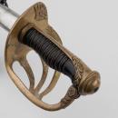 Sabre belle époque d'officier de cavalerie lourde - Pommeau monogrammé