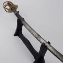 Sabre belle époque d'officier de cavalerie lourde - Pommeau monogrammé