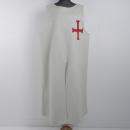 Tabard de templier en laine écrue. 