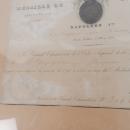 Medaille de Sainte-Hélène avec son diplôme, encadrée