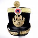 Uniforme de capitaine du 21ème de ligne, règlement de 1812