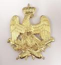 Aigle de shako d'artillerie à pied de la garde 1er Empire - L'unité