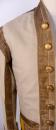 Veste d'occasion grand siècle, blanche et jaune.