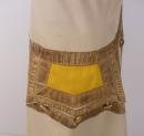 Veste d'occasion grand siècle, blanche et jaune.