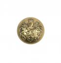 Boutons blason Arnolf demi-sphériques dorés - Fab. Française - L'unité