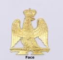 Aigle de shako Empire de la jeune garde - Tête à droite - Aussi pour giberne...