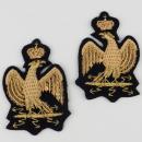 Aigles pour retroussis sur le modèle de la garde nationale 80 mm - Par 4