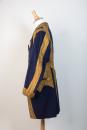 Veste grand siècle, bleue roi et or