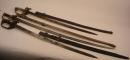 1821-1845-1855. lot de 3 sabres d'officier d'infanterie