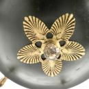 Lustre style Empire avec son applique assortie, motifs cygnes.