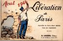 Libération de Paris- aout 1944- Aquarelles de Leroux- Textes de blanchot- Publié le 01/03/45