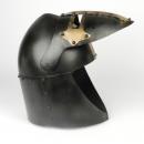Heaume pain de sucre - Noir et croix en laiton