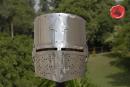 Heaume Français à facial et timbre plat - XIIIe siècle