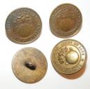 FRANCE. Boutons des Canonniers sédentaires de Lille créés en 1483 - 1er Empire - L'unité