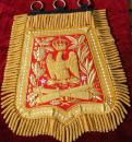 Sabretache de grande tenue de général de l'artillerie à cheval de la garde