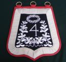 Sabretache du 4e regt d'artillerie montée de la ligne - Officier supérieur - Empire