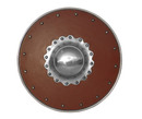 Targe gainée rouge, 3 tailles