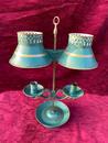 Lampe bouillotte de campagne, d'officier, 2 feux