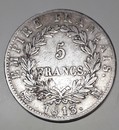 Pièce de 5 fr, 1813 Toulouse, Napoléon Empereur