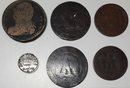 Lot de 9 pièces et médailles consacrées à l'Empire
