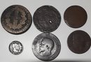 Lot de 9 pièces et médailles consacrées à l'Empire