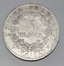 Napoléon 1812 tête laurée Empire Français 5 francs, pièce argent