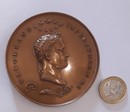 Sejour de Napoléon à Sainte-Hélène. 1816 Médaille de bronze 77 mm