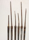 Lot de 6 lames triangulaires, essentiellement XIX ème siècle.