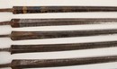 Lot de 6 lames triangulaires, essentiellement XIX ème siècle.