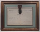 Medaille de Sainte-Hélène avec son diplôme