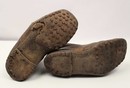 Lot brodequins de poilu Grande Guerre+ masque tricolore