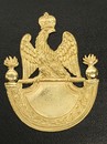 Plaque à soubassement à la grenade détourée - Règlement 1812 - Fab. asiatique