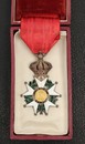 Deuxième Empire chevalier Légion d'Honneur. Dans sa boîte avec certificat d'attribution!