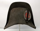 Bicorne 1er tiers du XIX ème siècle, avec cocarde d'officier du 1er Empire