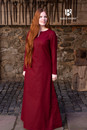 Robe médiévale Feme avec surpiqûres